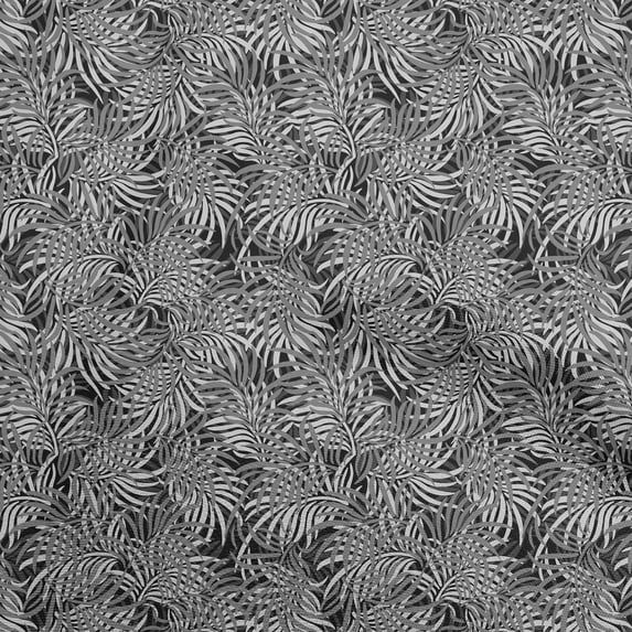 oneOone Cotton Poplin Twill Gray Fabric Leaves Quilting Supplies Print Sewing Fabric By The Yard 56 Inch Wide