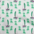 thumbnail image 1 of oneOone Cotton Poplin Twill Green Fabric Beach Fabric For Sewing Printed Craft Fabric By The Yard 56 Inch Wide, 1 of 4