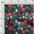 thumbnail image 1 of oneOone Cotton Poplin Twill Green Vogue Fabric Halloween Dress Material Fabric Print Fabric By The Yard 56 Inch Wide, 1 of 1