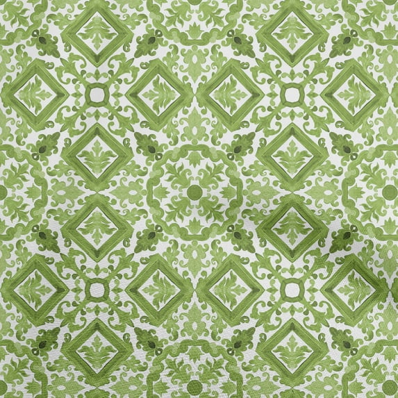 oneOone Cotton Poplin Twill Light Green Fabric Block Dress Material Fabric Print Fabric By The Yard 56 Inch Wide-N2