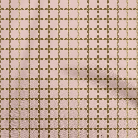 oneOone Cotton Poplin Twill Light Pink Fabric Asian Ikat Sewing Craft Projects Fabric Prints By Yard 56 Inch Wide