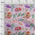 thumbnail image 1 of oneOone Cotton Poplin Twill Light Pink Fabric Texture,Leaves & Floral Artistic Fabric For Sewing Printed Craft Fabric By The Yard 56 Inch Wide, 1 of 2