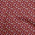 thumbnail image 1 of oneOone Cotton Poplin Twill Maroon Fabric Colorful Dinosaur Cartoon Diy Clothing Quilting Fabric Print Fabric By Yard 56 Inch Wide, 1 of 5