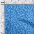 thumbnail image 1 of oneOone Cotton Poplin Twill Medium Blue Fabric Florals Quilting Supplies Print Sewing Fabric By The Yard 56 Inch Wide-QEC, 1 of 1