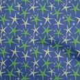 thumbnail image 1 of oneOone Cotton Poplin Twill Medium Blue Fabric Starfish Sewing Craft Projects Fabric Prints By Yard 56 Inch Wide-8A, 1 of 6