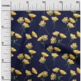thumbnail image 1 of oneOone Cotton Poplin Twill Navy Blue Fabric Flower & Leaves Watercolor Fabric For Sewing Printed Craft Fabric By The Yard 56 Inch Wide, 1 of 4