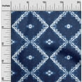 thumbnail image 1 of oneOone Cotton Poplin Twill Navy Blue Fabric Geometric Shibori Quilting Supplies Print Sewing Fabric By The Yard 56 Inch Wide, 1 of 2