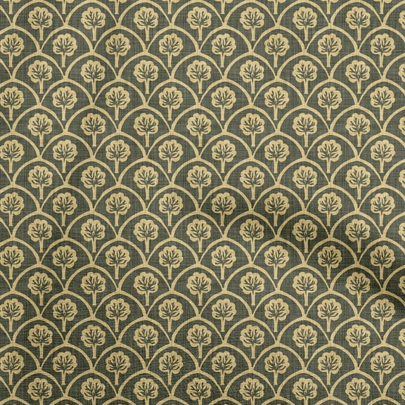 oneOone Cotton Poplin Twill Olive Green Fabric Block Quilting Supplies Print Sewing Fabric By The Yard 56 Inch Wide-UM