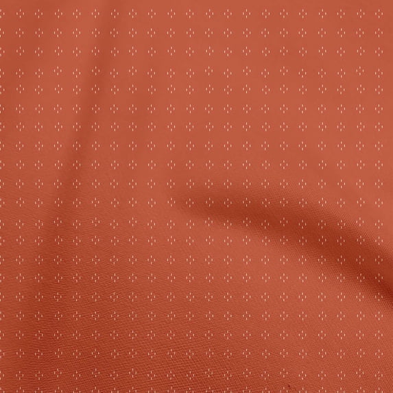oneOone Cotton Poplin Twill Orange Fabric Dot Sewing Material Print Fabric By The Yard 56 Inch Wide