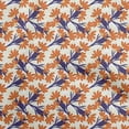 thumbnail image 1 of oneOone Cotton Poplin Twill Orange Fabric Floral Craft Projects Decor Fabric Printed By The Yard 56 Inch Wide, 1 of 4