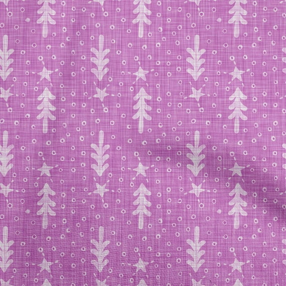 oneOone Cotton Poplin Twill Pink Fabric Merry Christmas Diy Clothing Quilting Fabric Print Fabric By Yard 56 Inch Wide
