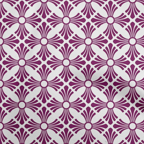 oneOone Cotton Poplin Twill Plum Fabric Mosaic Diy Clothing Quilting Fabric Print Fabric By Yard 56 Inch Wide