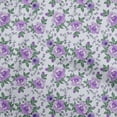thumbnail image 1 of oneOone Cotton Poplin Twill Purple Fabric Floral Sewing Material Print Fabric By The Yard 56 Inch Wide, 1 of 5