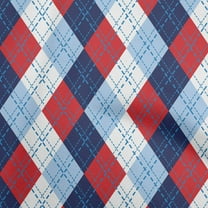 oneOone Cotton Poplin Twill Red Fabric Check Argyle Diy Clothing Quilting Fabric Print Fabric By Yard 56 Inch Wide
