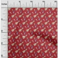 thumbnail image 1 of oneOone Cotton Poplin Twill Red Fabric Feather Feather Craft Project Decor Fabric Print By The Yard 56 -Inch Wide, 1 of 4