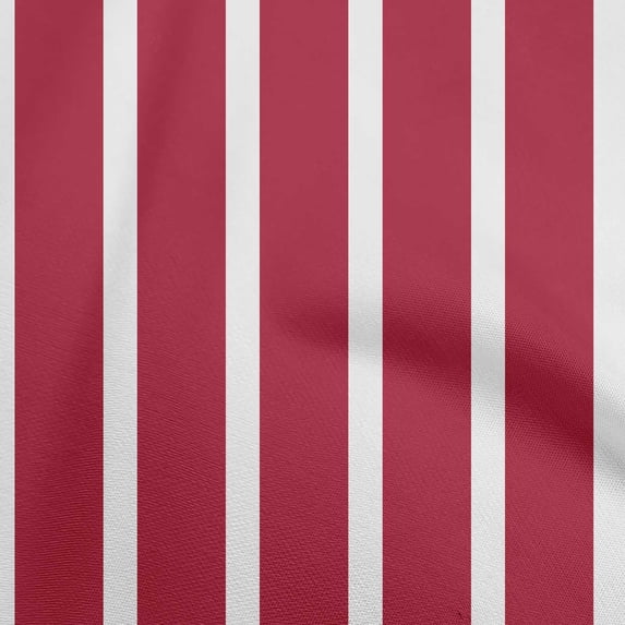 oneOone Cotton Poplin Twill Red Fabric Stripes Fabric For Sewing Printed Craft Fabric By The Yard 56 Inch Wide