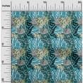 thumbnail image 1 of oneOone Cotton Poplin Twill Teal Blue Fabric Skins Animal Sewing Material Print Fabric By The Yard 56 Inch Wide, 1 of 2