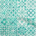 thumbnail image 1 of oneOone Cotton Poplin Twill Turquoise Green Fabric Floral Quilting Supplies Print Sewing Fabric By The Yard 56 Inch Wide, 1 of 6