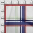 thumbnail image 1 of oneOone Cotton Poplin Twill White Fabric Madras Check Sewing Craft Projects Fabric Prints By Yard 56 Inch Wide, 1 of 2