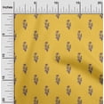 thumbnail image 1 of oneOone Cotton Poplin Twill Yellow Fabric Leaves & Floral Block Sewing Material Print Fabric By The Yard 56 Inch Wide, 1 of 2