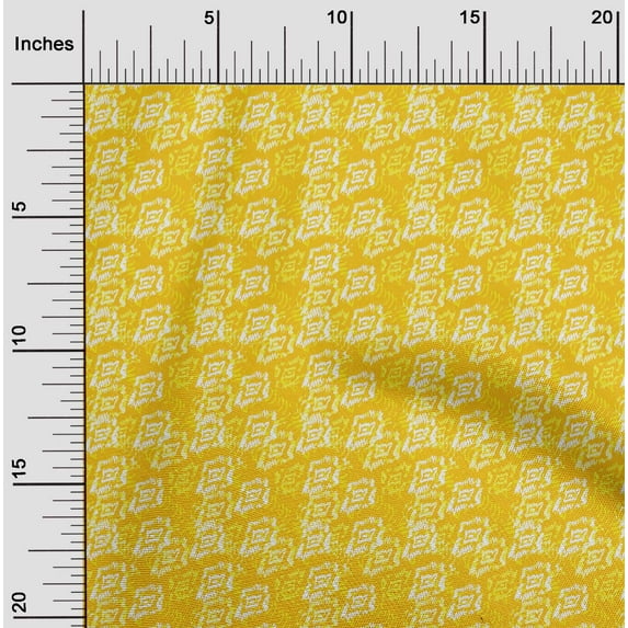 oneOone Cotton Poplin Twill Yellow Fabric Tie Dye Sewing Material Print Fabric By The Yard 56 Inch Wide-5I2