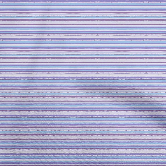 oneOone Cotton Poplin Violet Fabric Geometric Overlapping Stripes Craft Projects Decor Fabric Printed By The Yard 56 Inch Wide