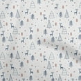 thumbnail image 1 of oneOone Cotton Poplin White Fabric Christmas Doodle Sewing Craft Projects Fabric Prints By Yard 42 Inch Wide, 1 of 1