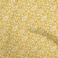 thumbnail image 1 of oneOone Cotton Poplin Yellow Fabric Paisleys Sewing Material Print Fabric By The Yard 42 Inch Wide-1K, 1 of 1