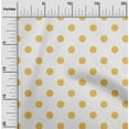thumbnail image 1 of oneOone Cotton Poplin Yellow Fabric Polka Dots Dots Diy Clothing Quilting Fabric Print Fabric By Yard 42 Inch Wide, 1 of 4