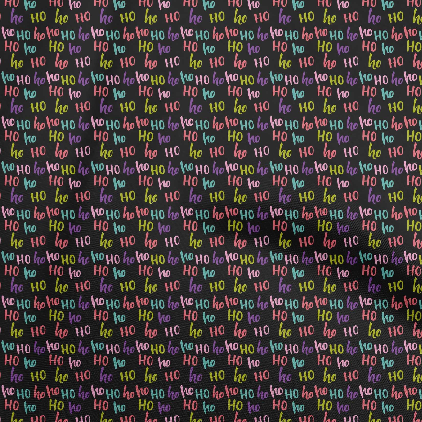oneOone Cotton Silk Black Fabric Christmas Sewing Material Print Fabric By The Yard 42 Inch Wide