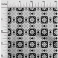 thumbnail image 1 of oneOone Cotton Silk Black Fabric Diamond & Triangle Geometric Sewing Craft Projects Fabric Prints By Yard 42 Inch Wide, 1 of 4