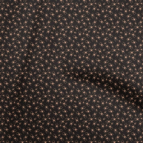 oneOone Cotton Silk Black Fabric Halloween Sewing Craft Projects Fabric Prints By Yard 42 Inch Wide