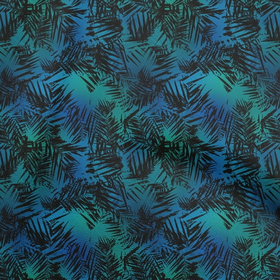 oneOone Cotton Silk Blue Fabric Abstract Quilting Supplies Print Sewing Fabric By The Yard 42 Inch Wide