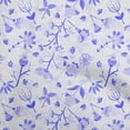 thumbnail image 1 of oneOone Cotton Silk Blue Fabric Florals Fabric For Sewing Printed Craft Fabric By The Yard 42 Inch Wide, 1 of 4