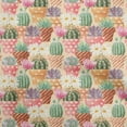 thumbnail image 1 of oneOone Cotton Silk Brown Fabric Plants Cactus With Flowers Sewing Craft Projects Fabric Prints By Yard 42 Inch Wide, 1 of 4
