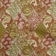 thumbnail image 1 of oneOone Cotton Silk Dark Mustard Fabric Asian Paisley Sewing Material Print Fabric By The Yard 42 Inch Wide, 1 of 4