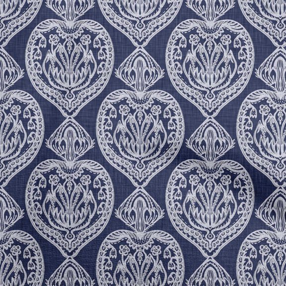 oneOone Cotton Silk Dark Navy Blue Fabric Block Sewing Craft Projects Fabric Prints By Yard 42 Inch Wide-FQ