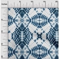 thumbnail image 1 of oneOone Cotton Silk Dark Blue Fabric Geometric Shibori Sewing Material Print Fabric By The Yard 42 Inch Wide, 1 of 4