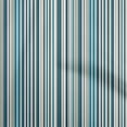 thumbnail image 1 of oneOone Cotton Silk Dark Teal Green Fabric Stripes Craft Projects Decor Fabric Printed By The Yard 42 Inch Wide, 1 of 6