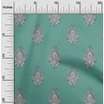 thumbnail image 1 of oneOone Cotton Silk Fabric Leaves|Floral & Paisley Block Print Sewing Fabric BTY 42 Inch Wide, 1 of 4
