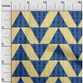 thumbnail image 1 of oneOone Cotton Silk Fabric Stripe|Diamond & Triangle Geometric Print Fabric BTY 42 Inch Wide, 1 of 4