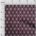 thumbnail image 1 of oneOone Cotton Silk Fabric Stripe & Geometric Kasuri Printed Fabric 1 Yard 42 Inch Wide, 1 of 4
