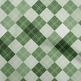 thumbnail image 1 of oneOone Cotton Silk Forest Green Fabric Check Dress Material Fabric Print Fabric By The Yard 42 Inch Wide, 1 of 4