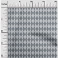 thumbnail image 1 of oneOone Cotton Silk Gray Fabric Argyle Check Craft Projects Decor Fabric Printed By The Yard 42 Inch Wide, 1 of 4