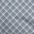 thumbnail image 1 of oneOone Cotton Silk Grayish Blue Fabric Plaid Sewing Material Print Fabric By The Yard 42 Inch Wide, 1 of 4