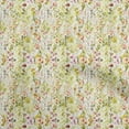 thumbnail image 1 of oneOone Cotton Silk Green Fabric Floral Sewing Craft Projects Fabric Prints By Yard 42 Inch Wide, 1 of 4