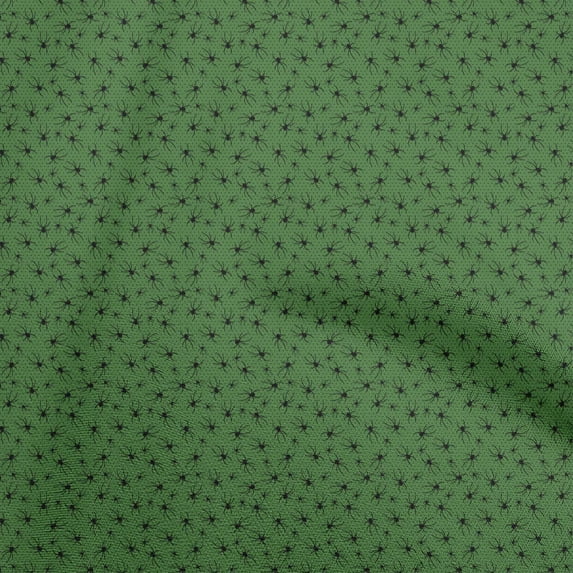 oneOone Cotton Silk Green Fabric Halloween Sewing Fabric By The Yard Printed Diy Clothing Sewing Supplies 42 Inch Wide