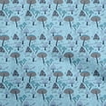thumbnail image 1 of oneOone Cotton Silk Light Blue Fabric Mushroom Craft Projects Decor Fabric Printed By The Yard 42 Inch Wide, 1 of 5