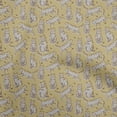thumbnail image 1 of oneOone Cotton Silk Light Brown Fabric Dog Fabric For Sewing Printed Craft Fabric By The Yard 42 Inch Wide, 1 of 6