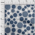 thumbnail image 1 of oneOone Cotton Silk Light Gray Fabric Geometric & Polka Sewing Material Print Fabric By The Yard 42 Inch Wide, 1 of 4